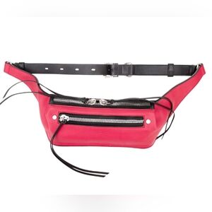 Rag & Bone Waist Belt/Fanny Pack in Red Leather